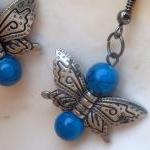 Turquoise Butterfly earring..