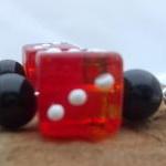 Red Dice Earrings