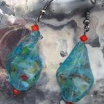 Twisted Turquoise Glass Bea..