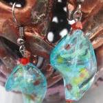 Twisted Turquoise Glass Bea..