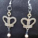 Crown and Pearls Earrings
