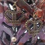Crown and Pearls Earrings