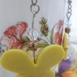 Yellow Butterfly Earrings f..
