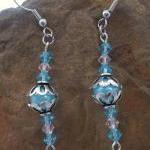 Teal Pearls and Swarovksi C..