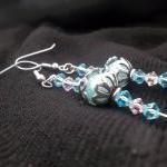 Teal Pearls and Swarovksi C..