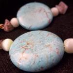 Turquoise and Fluorite Earr..