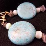 Turquoise and Fluorite Earr..