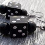 Black Dice Earrings