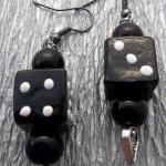 Black Dice Earrings
