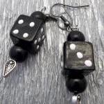 Black Dice Earrings