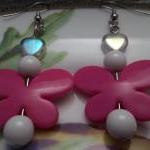 Pink Butterfly earrings