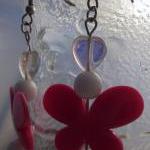 Pink Butterfly earrings