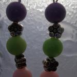 Purple, green, and Pink Bea..