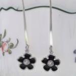 Black Flower and Rhinestone..