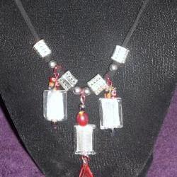 Red and White Necklace